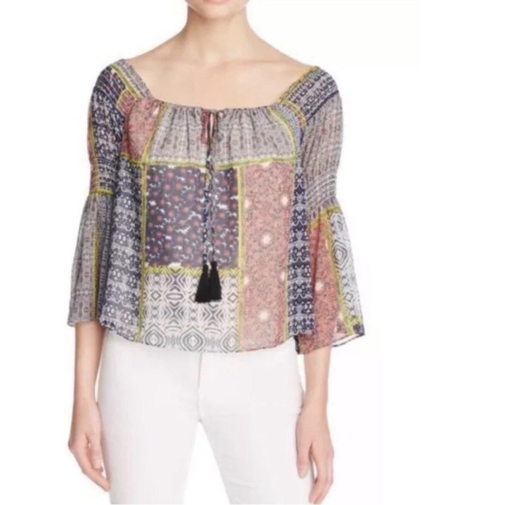 Likely Multicolor Patchwork Blouse - image 1